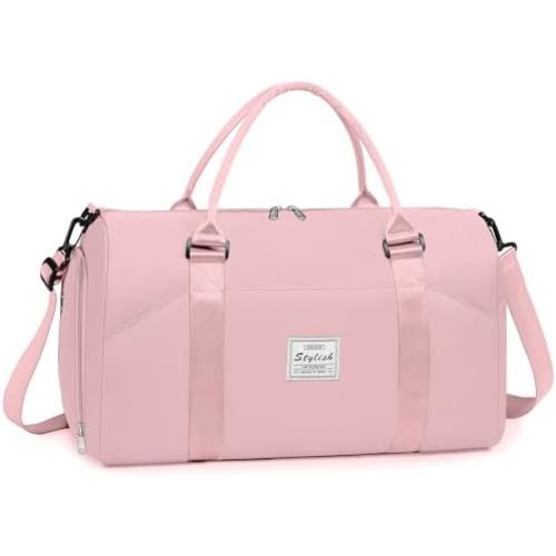Travel Duffle Bag, Weekender Bag with Shoe Compartment, Carry On Tote Bags for Women, Travel Essentials Sport Gym Bag for Men, Hospital Bag for Labor and Delivery, Overnight Bag with Trolley Sleeve