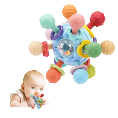 Baby Montessori Sensory Toys for 0-6 6-12 Months, Baby Teether Teething Toys for Babies 0 3 6 9 12 18 Months, Newborn Infant Learning Developmental Toys Gifts for 1 2 Year Old Boys Girls