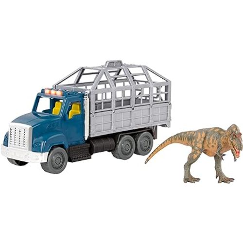 Toy: Terra by Battat – T-Rex Transport – Toy Dinosaur & Toy Truck with Lights, Sounds, & Movable Parts for Kids 3+ - T-Rex Transport Playset