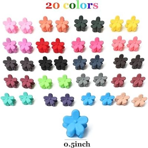 Mini Hair Claw Clips | Flowers