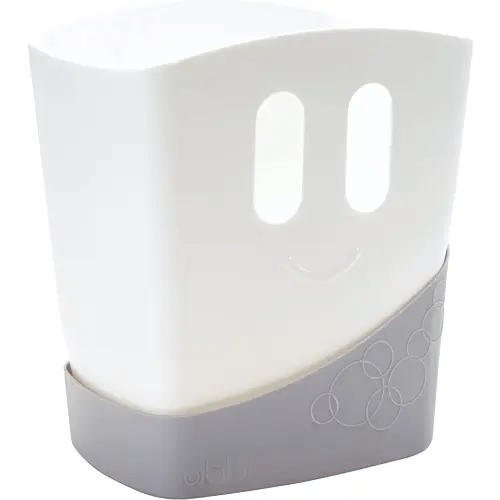 Ubbi Freestanding Bath Toy Organizer Bath Caddy with Removable Drying Bin and Scoop for Toddlers and Baby, Gray