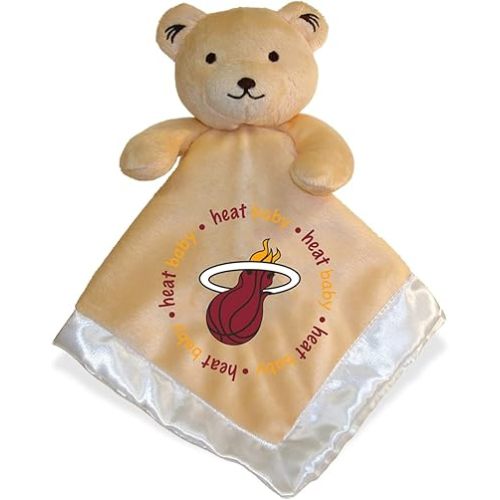 BabyFanatic Tan Security Bear - NBA Miami Heat - Officially Licensed Snuggle Buddy