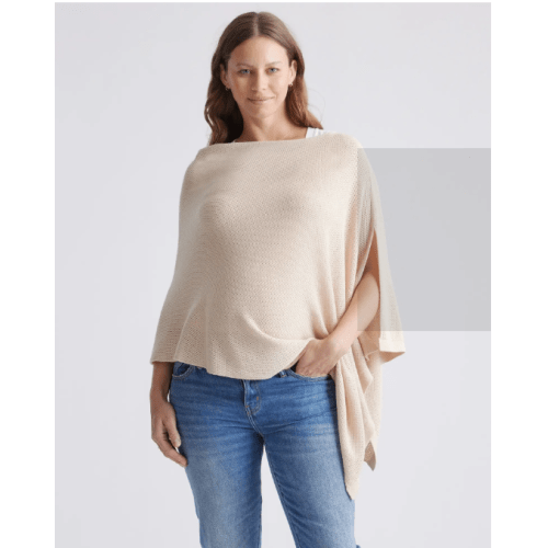 Lightweight Cotton Cashmere Nursing Shawl