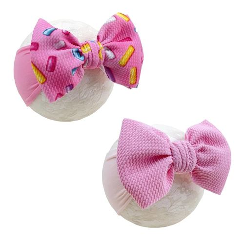 Baby Girl Headbands Nylon Bow Hair Accessories for Newborn Infants Toddlers (Y01, FZ)
