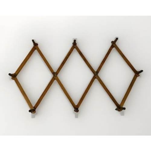 Vintage Wood Peg Accordian Expandable Hanging Rack Shelf 18tall Mug Hat Decor Holder - Etsy