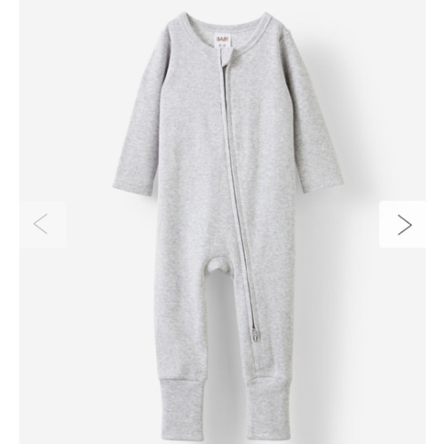 The Billie Long Sleeve Rib Romper