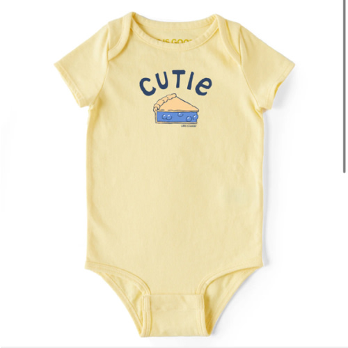 Infant Cutie Pie Short Sleeve Crusher Baby Bodysuit | Shop Life is Good