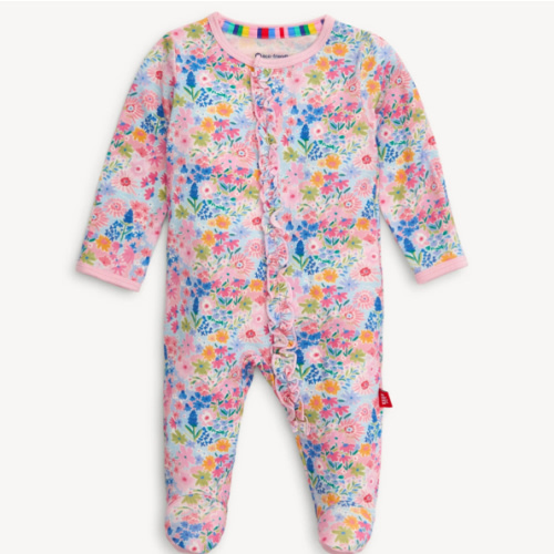 lily modal magnetic parent favorite footie with ruffle