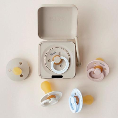 BIBS Personalised Pacifier | Danish Soother | Natural Rubber Soother Cherry Shaped Dummy