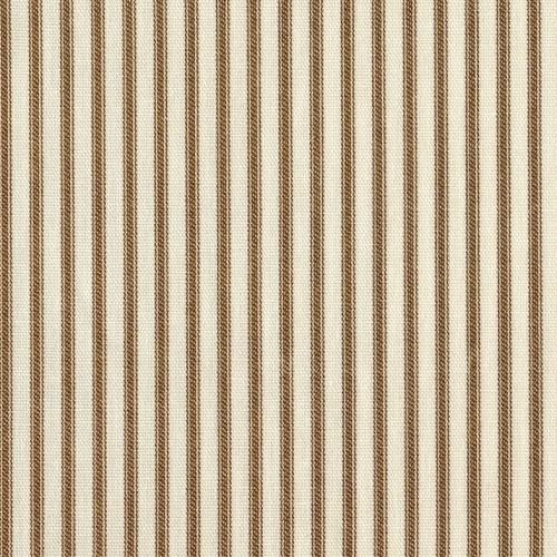 Crib Skirt French Country Suede Brown Ticking Stripe - Gathered or Tailored Baby Crib Skirt
