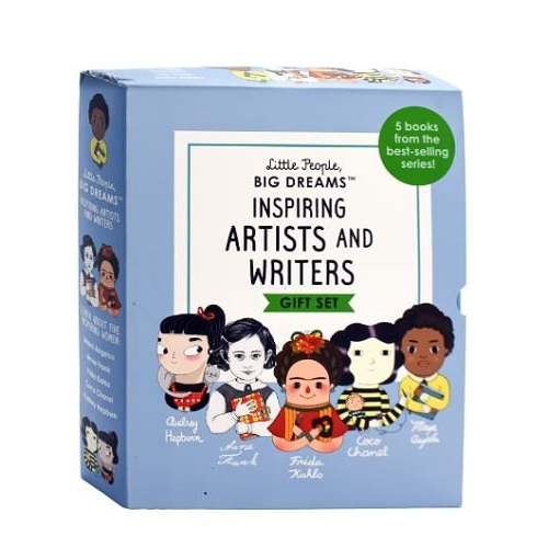 Little People, Big Dreams: Inspiring Artists and Writers Gift Set (Maya Angelou/Anne Frank/Frida Kahlo/Coco Chanel/Audrey Hepburn)