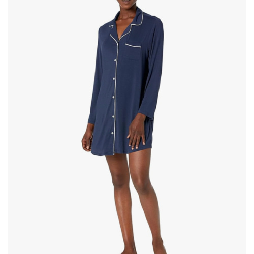Amazon Essentials Women's Piped Nightshirt (Available in Plus Size)