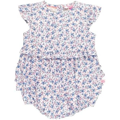 RuffleButts® Baby/Toddler Girls Sleeveless Tank Bubble Romper
