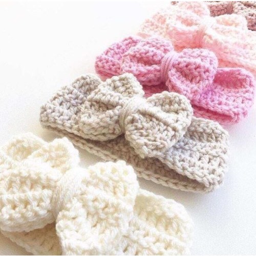 Crochet Bow Headwrap, Baby Headband, Newborn, Crochet Headband, Handmade, Newborn Photography, Toddler Headband with Bow