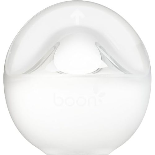 Boon TROVE Silicone Manual Breast Pump - Hands Free Breast Pump - Passive Breast Milk Collector Shell for Newborns - Breastfeeding Essentials - 1 Count