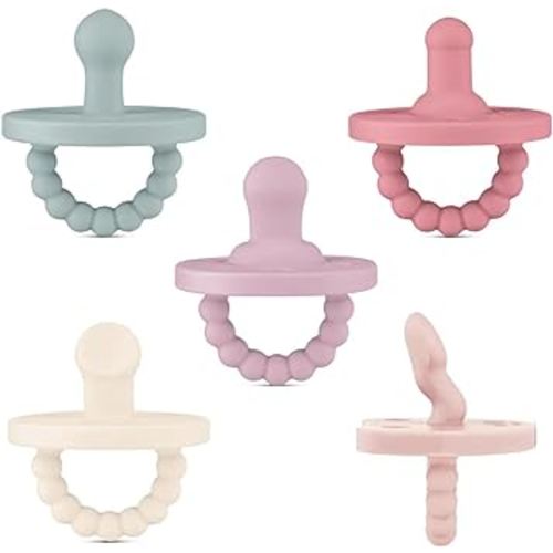 Ryan & Rose Cutie PAT Pacifier Teether (Starter Kit, Blossom)