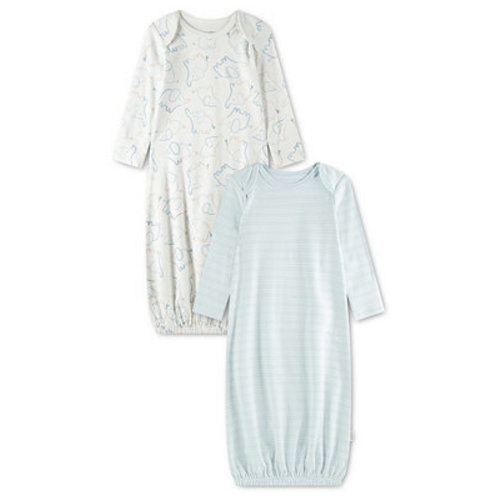 Baby Boys' Babywear Long-Sleeve Gowns, 2-Pack