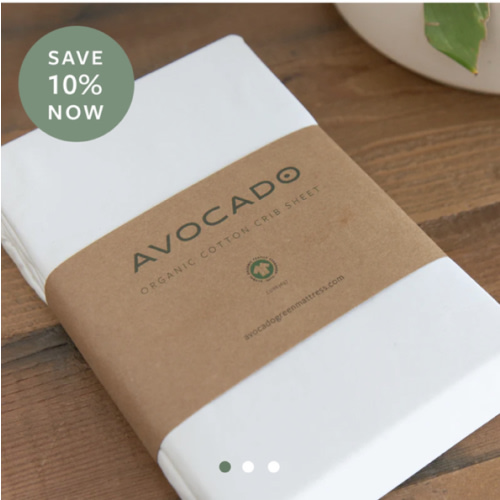 Organic Cotton Crib Sheets | Gentle & Safe | Avocado Green Mattress