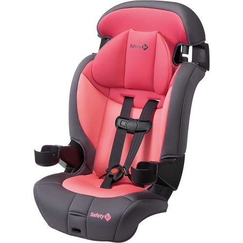 Safety 1st Grand 2-in-1 Booster Car Seat, Converts from High Back to Belt-Positioning Booster, High Back Seat for Kids 40-65, and Belt-Positioning 40-100 Pounds, Sunrise Coral