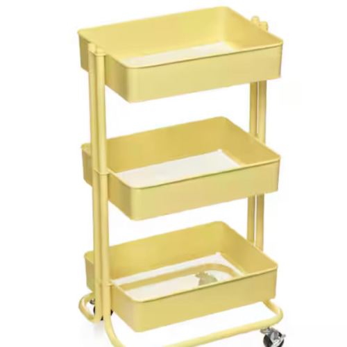 Lexington 3-Tier Rolling Cart by Simply Tidy®, Color: Matte Blue Aura | Michaels