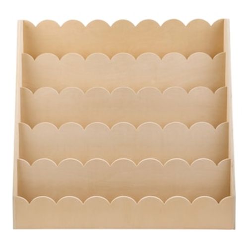 VEVOR Montessori Bookshelf 5-Tier Scalloped Kids Bookshelf Front Facing Toddler Bookcase Dual Hooks for Hanging Backpacks Baby Bookshelf for Kids Room Living Room Entryway Nursury Preschool in the Utility Storage Cabinets department at Lowes.com