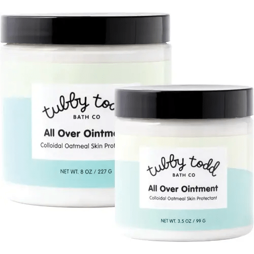 TUBBY TODD All Over Ointment - Baby Eczema Cream - Everyday Multi-Purpose Baby Skin Relief Cream - Sensitive Skin, Dry Skin & Irritation - Steroid & Gluten Free - Fragrance Free, 2 Pack 3.5oz & 8oz