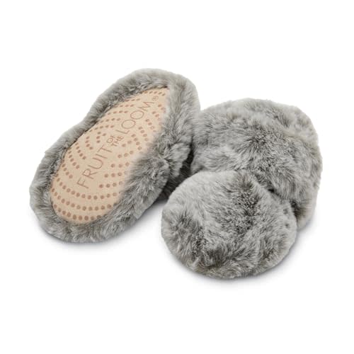 Fruit of the Loom Cozy Thermal Wrap Booties with Non-Skids for Baby Girls, Boys, Unisex