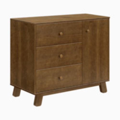 babyletto Hudson Modern 3-Drawer Dresser - Natural Walnut