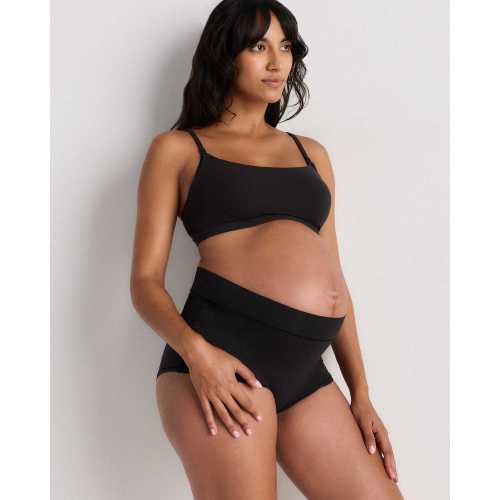 Second Skin Nursing Scoop Bralette (2-pack) in Black