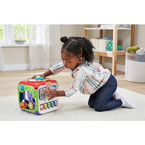 VTech Sort and Discover Activity Cube (Frustration Free Packaging), Red