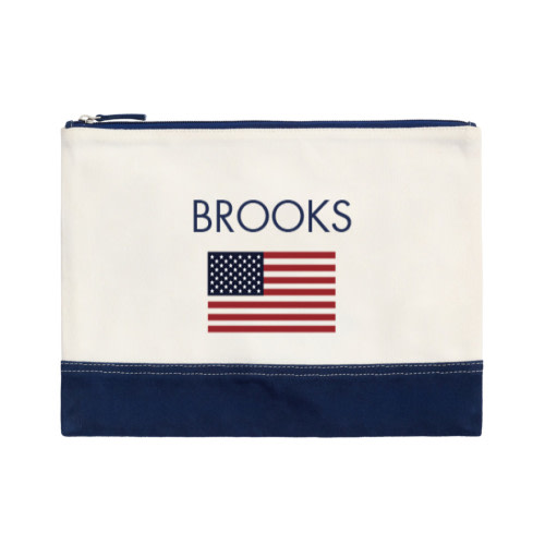 Navy Canvas Customizable Wet Dry Bag