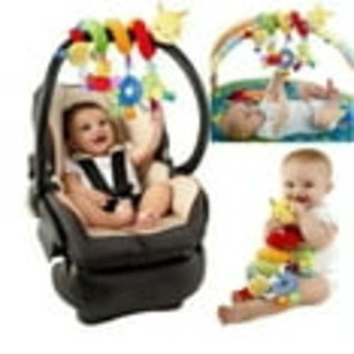 Wekvgz Spiral Stroller Cradle Hanging Rattle Baby Newborn Gift Cot Toy Kids Soft Plush Musical