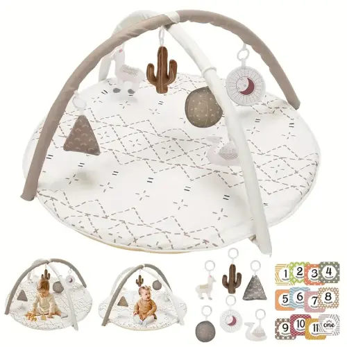 tummy time activity mat macrame baby play gym mat 6 - Temu
