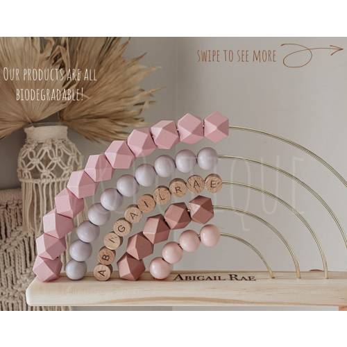 Personalized Abacus, Wooden Nursery, Montessori, Counting Tool Etsy