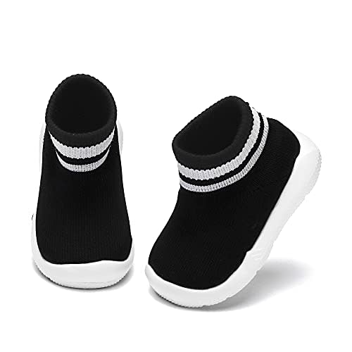 Engtoy Baby Shoes Baby Sock Shoes Baby Walking Shoes Infant Non-Slip Breathable Slippers with Soft Rubber Sole Baby Boys Girls Slip On Sneakers