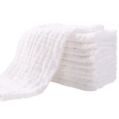Yoofoss Muslin Burp Cloths for Baby 10 Pack 100% Cotton Baby - TikTok Shop