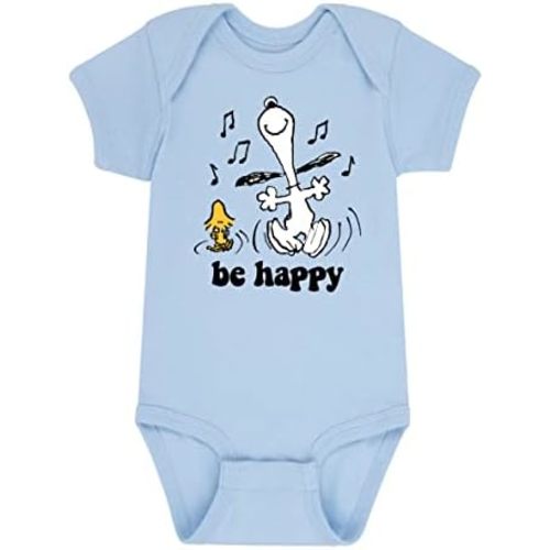 HYBRID APPAREL - Peanuts - Snoopy & Woodstock Dance Happily - Infant Baby One Piece