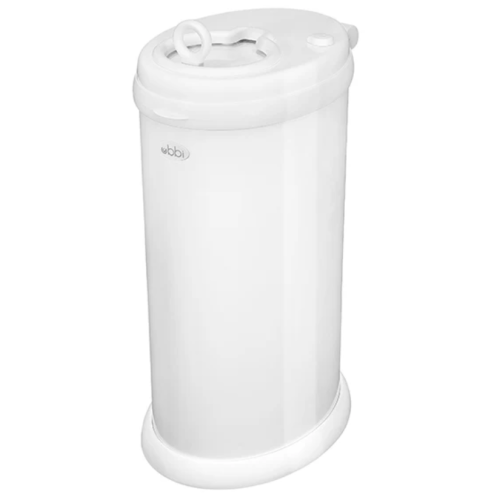Ubbi stainless steel diaper pail - white
