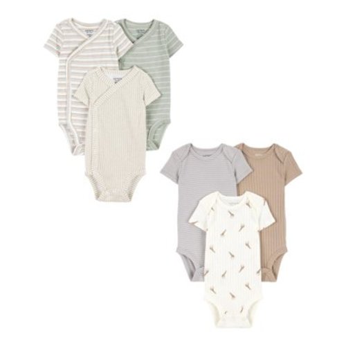 Carter's Child of Mine Baby Unisex Bodysuits, 6-Piece, Sizes Preemie-18 Months