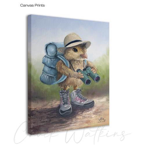 Ella the Baby Quail Print by Chuck Watkins