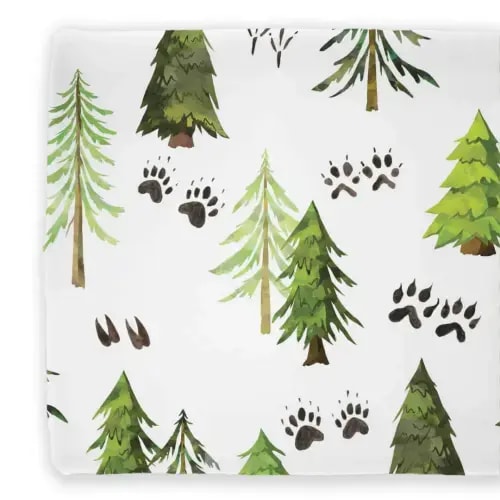 Woodland Trees - Changing Pad Cover