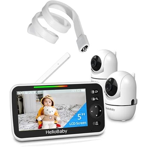 HelloBaby Baby Monitor 2 Cameras with Mount
