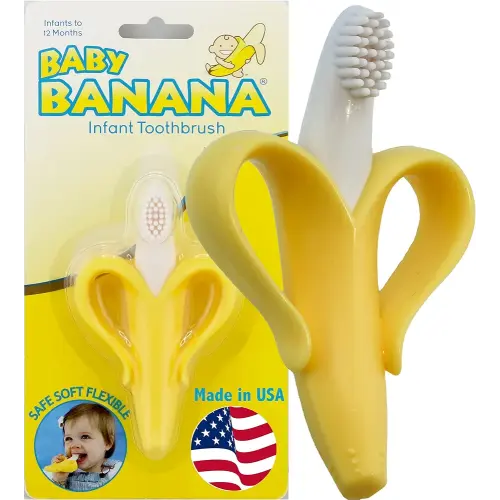 Baby Banana Toothbrush Training Teether Toy