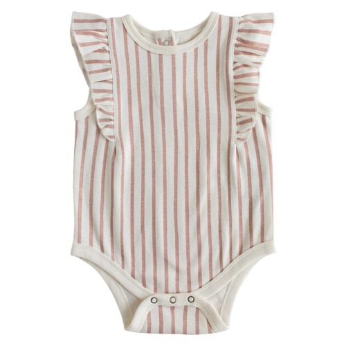 Ruffle Organic Cotton Bodysuit