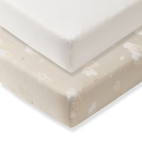 Burt's Bees Baby Organic Cotton Good Night Sky Crib Sheets 2-pc.