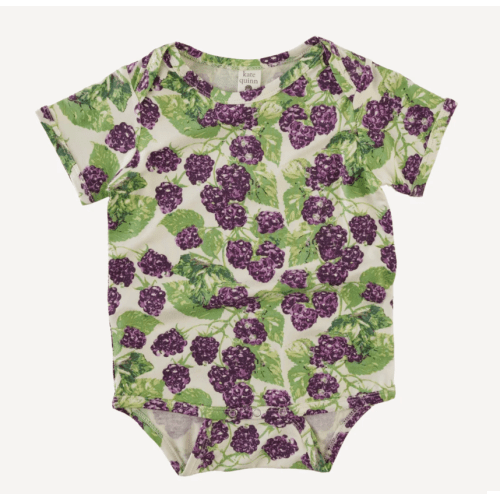 short sleeve lap neck bodysuit | blackberry bush | bamboo
