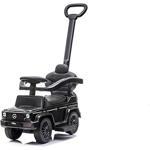 Best Ride On Cars Kids Outdoor Stroller Mercedes G-Wagon for Toddlers 1 to 3 Years Old with Music, Horn Sounds, and Handle, Black