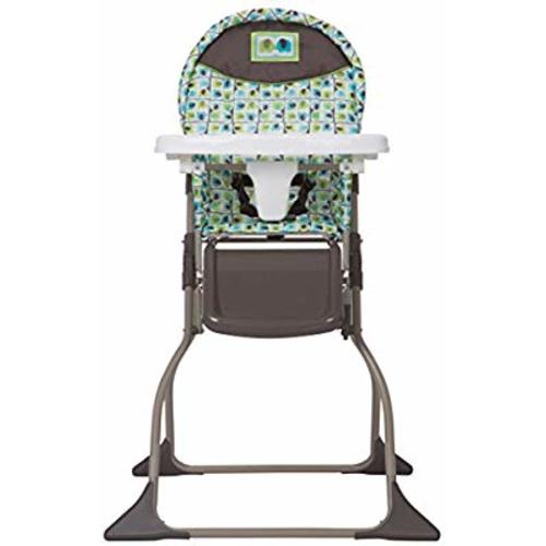 Cosco Simple Fold High Chair with 3-Position Tray (Elephant Squares)
