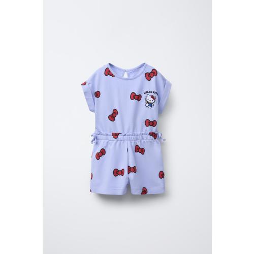 HELLO KITTY © SANRIO SHORT JUMPSUIT - Light mauve | ZARA United States