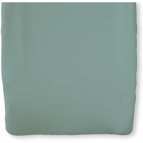 Natemia Organic Cotton Changing Pad Cover - 16x32 - Silky Soft & Hypoallergenic - Fits Cradle & Bassinet - Perfect Baby Shower Registry Gift